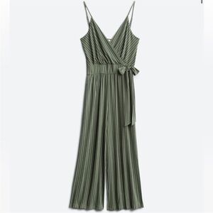 Kaileigh Striped Green Jumpsuit